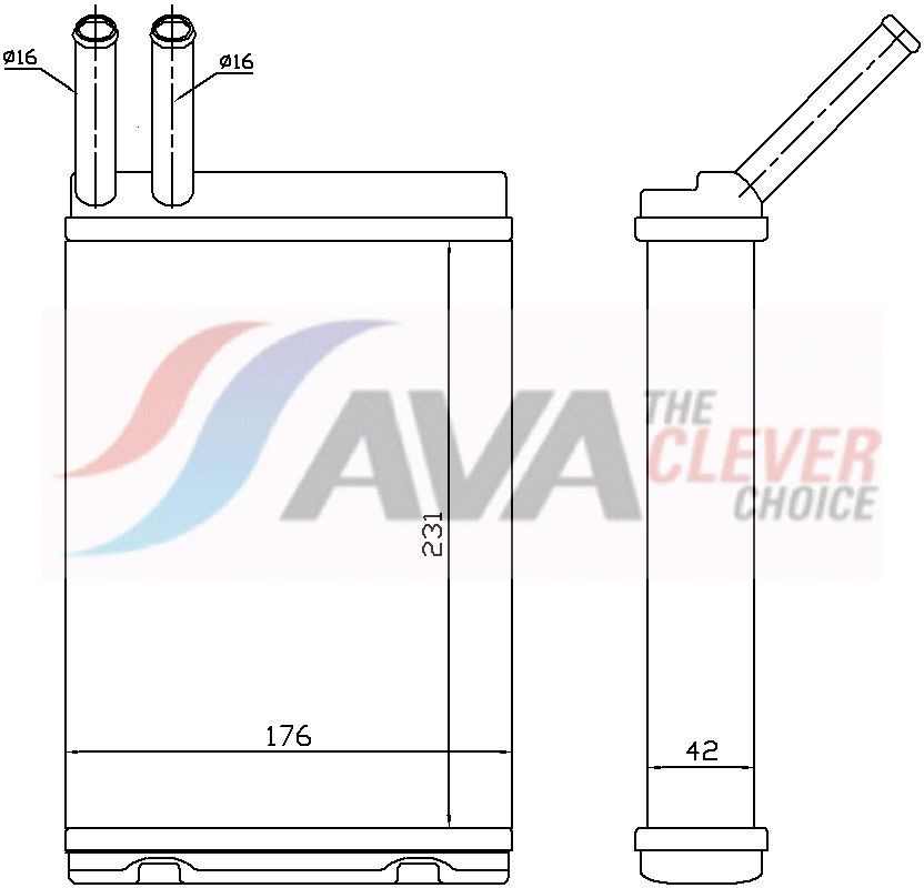 Купити VO6096 AVA Теплообмінник